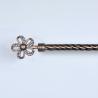 Buy cheap 28mm Diameter Curtain Rod Set With Simple Brackets Vintage Red Antique Curtain Set from wholesalers