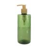 Buy cheap 250ml Green cylindrical smooth with bamboo pump for shampoo lotion bottle from wholesalers