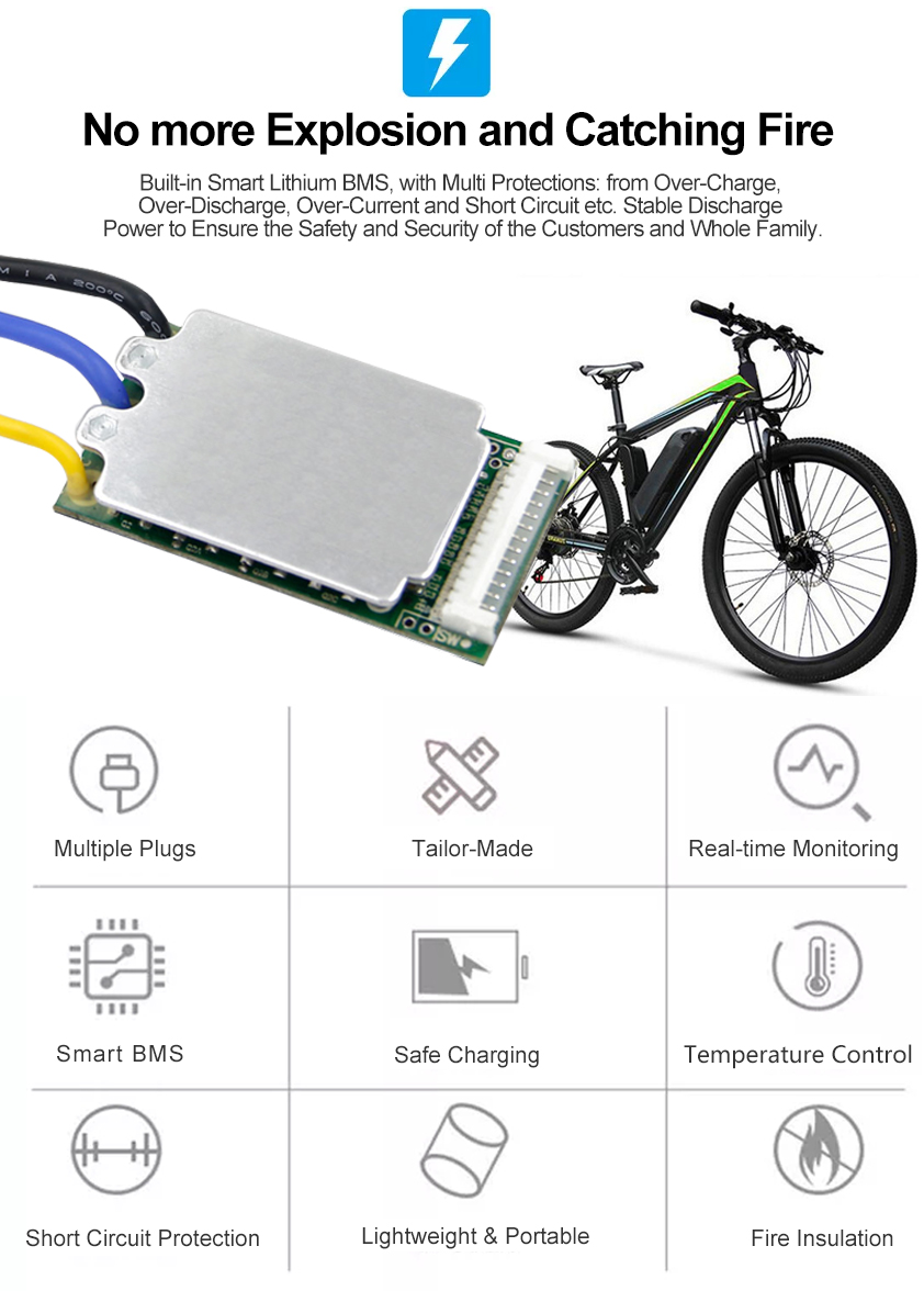 Customized li ion Ebike battery 48v 20Ah electric Bike Battery Lithium Ion Battery Pack for bicycle