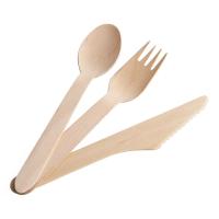 Buy cheap 140mm Disposable Biodegradable Wooden Cutlery Eco Friendly product