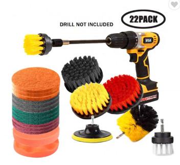 Buy cheap 22pcs Power Drill Brush,Drill Scrubber Brush for car bathroom from wholesalers