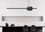 Restaurant chandelier one word long strip modern simple light luxury minimalist