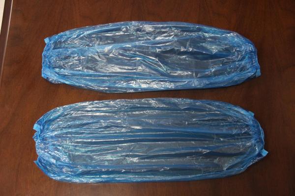 Buy cheap cheap disposable plastic PE sleeve cover in white, red, yellow or blue color from wholesalers