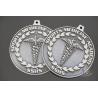 Buy cheap Zinc Alloy Type Silver Music Metal Award Medals With Ribbons Customized Shape from wholesalers