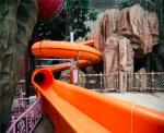 Customized Color Family giant Boomerang Waterslide FRP Fiberglass