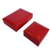 Buy cheap Custom Red Leatherette Commemorative Coin Boxes 133*110*80mm from wholesalers
