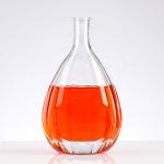 Transparent 500ml Beauty Wine Glass Bottle with Unique Design and Cork Sealing