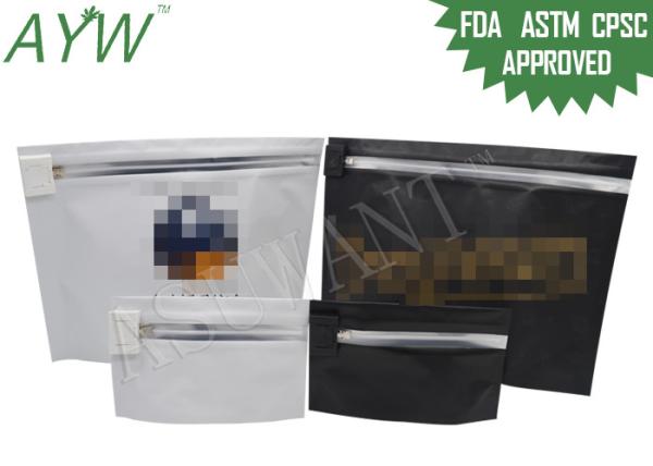Zipper Aluminum Mylar Foil Bags , Child Proof Packaging Pouches For Baby