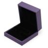 Buy cheap High End Leather Jewelry Box Purple Covering Transparented Acrylic With Paint Finish from wholesalers