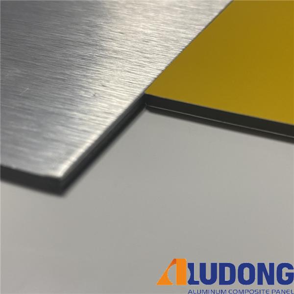 Buy cheap 2440mm Length Impact Resistant Brushed Aluminum Composite Panel with Heat Resistance from wholesalers