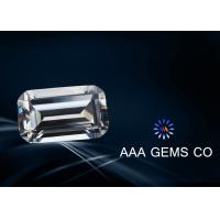 Buy cheap Watch / Earring Emerald Cut Moissanite Diamonds Cutting Perfect product