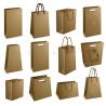 Buy cheap Luxury Matte Black Shopping Paper Bag UV Clothing Packaging from wholesalers