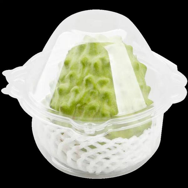 Customized disposable transparent single grid Shakya fruit blister clamshell