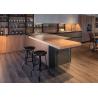 Buy cheap 2800mm Modern Aluminum Door Dark Brown Modern Kitchen Cabinets from wholesalers