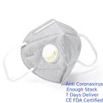Anti Virus N95 Face Mask Folding Non Woven Material With Breathing Valve