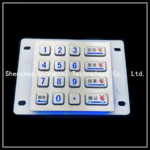 Wholesale LED light SUS304 IP67 waterproof numeric keypad for car washing machine from china suppliers