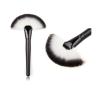 Buy cheap Individual Single Small Fan Makeup Brush Matte Black Handle ISO 22716 from wholesalers