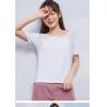 Buy cheap 180g Women'S Athletic Clothing Mesh Splice Short Sleeve Round Neck T Shirt from wholesalers