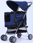 46x84x94cm Removable Liner Storable Foldable Pet Stroller