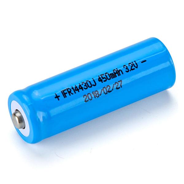 Buy cheap 3.2v 450mAh 14430 LiFePO4 Battery Cells Rechargeable Lithium Battery from wholesalers