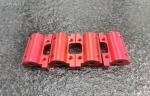 Precision Machined Aluminum Parts Aluminum 6061-T6 with Red Anodizing Aluminum