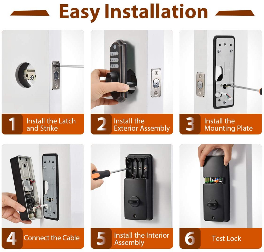 Password Bluetooth Smart Electronic Door Lock