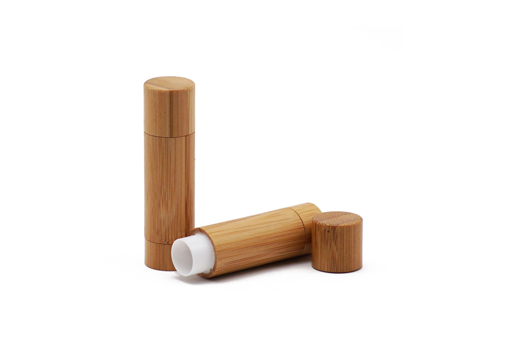 Press Pop Recyclable 5g Labeling Bamboo Lip Gloss Tubes
