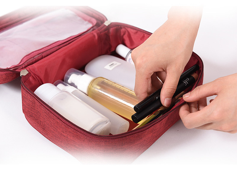 Multifunctional Oxford Toiletry Makeup Bag For Ladies