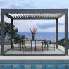 Buy cheap 30 UV-Resistant Powder Coats Aluminum Retractable Pergola with 6” x 2” Hollow Core Louver Size from wholesalers