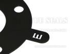 Industrial Rubber Washers Steam Hot Water Vapour Resistance Q Shape Frost Black
