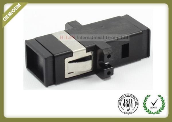 Buy cheap MTRJ SM MM Fiber Optic Cable Adapter Black Color SC Footprint ABS Material from wholesalers