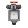 Buy cheap Wall Mounted Power Outlet Socket Outdoor Charging Poles Plastic Switch Box IP66 Wheatherproof from wholesalers