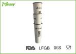 600CC Hot Disposable Paper Cups , Double Wall Paper Tea Cup Black Color Printing