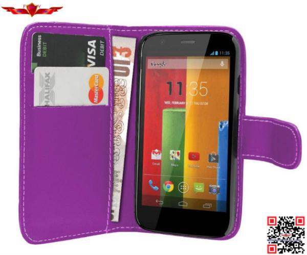 Buy cheap High Quality Performance PU Flip Wallet Leather Cover Cases For MOTO G Multi Color from wholesalers