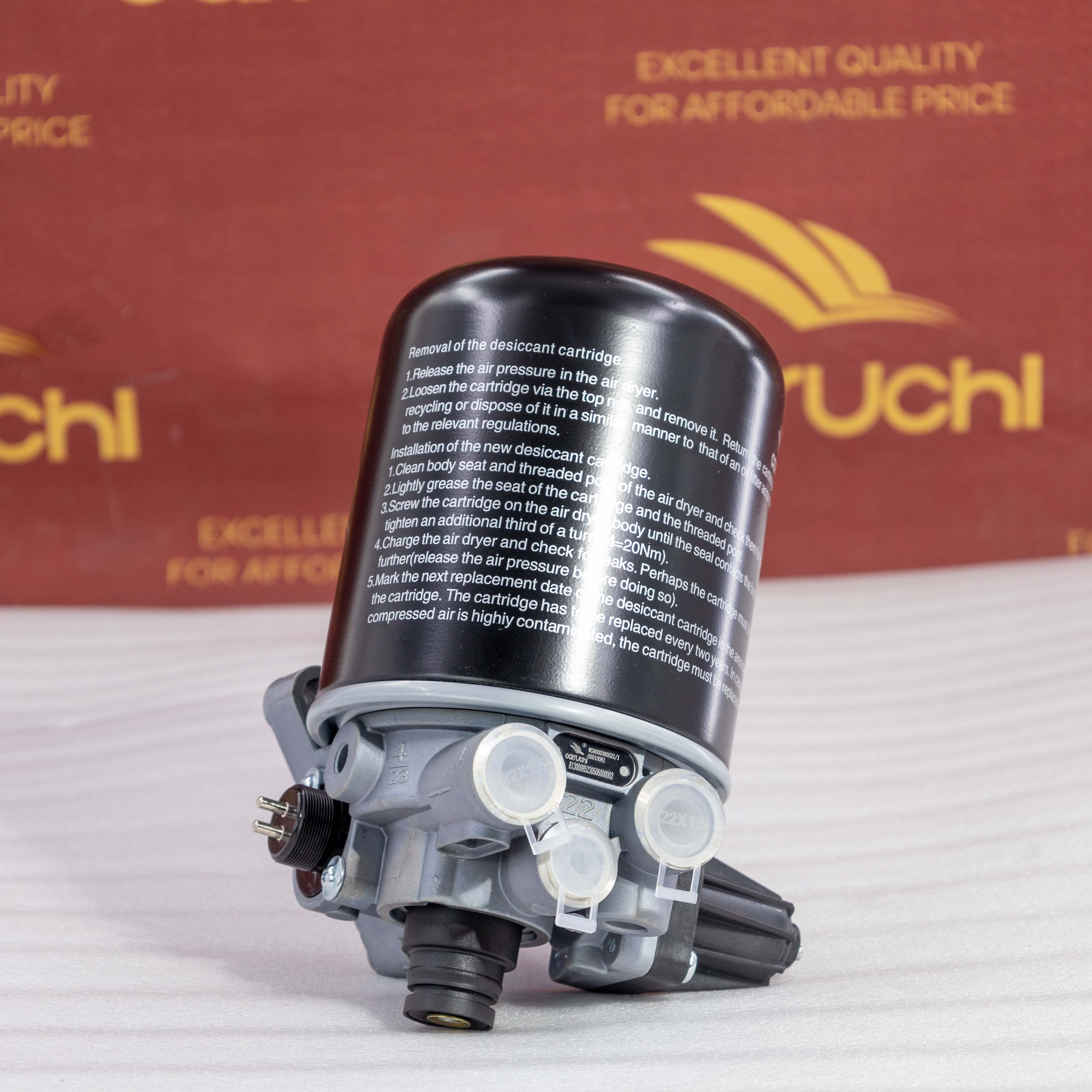 Steel Air Dryer Assembly WG9000360548 Heavy Duty Truck Parts SHACMAN FAW DONGFENG