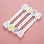 Double Button ABS PE Wardrobe Safety Lock 24*4*1.5cm