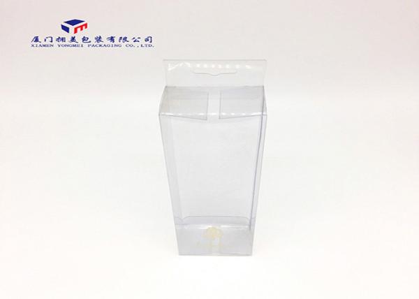 Buy cheap Light Weight Clear PVC Packaging Boxes OEM / ODM Service With Hang Strip On Top from wholesalers