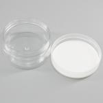 PET Cylinder 100ml Empty Transparent Cosmetic Jars