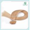 Buy cheap Nail V-Tip Hair 10"-28" 100s/pack 613# color Straight Human Hair Brazilian hair extension from wholesalers