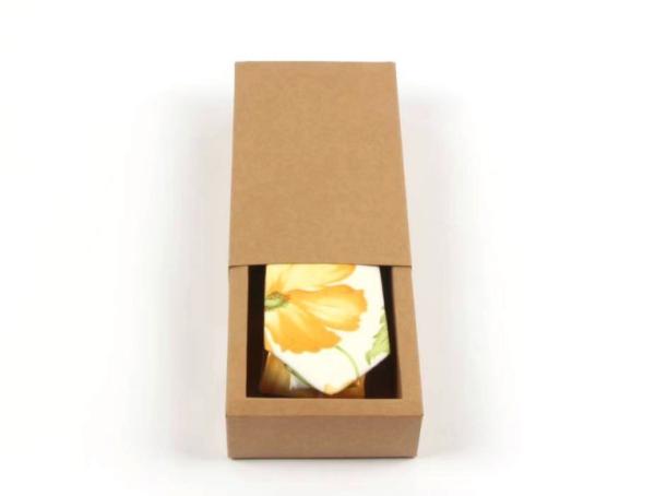 Buy cheap Eco Biodegradable Mens Tie Storage Box Kraft Paper Drawer Box from wholesalers
