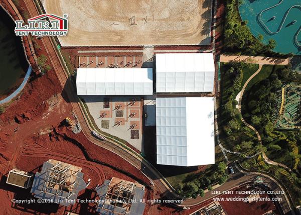 Buy cheap Self - Cleaning 30m Wide Sport Event Tents Glass Hard Sidewall For Horse Arena from wholesalers