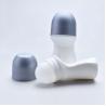 Buy cheap Unique Shape Refillable Rollerball Bottle Gray Cap White Body from wholesalers
