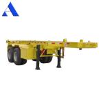 Customized Container Chassis 2 Axle Skeleton Semi Trailer for 20ft Shipping