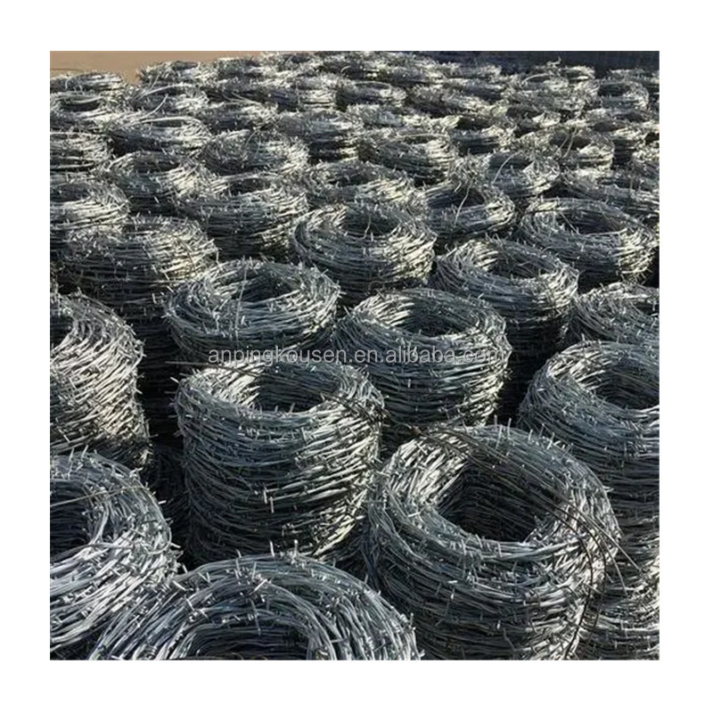 Galvanized/PVC Coated Farm Barbed Wire Hot Dipped Galvanized for Agricultural Fencing