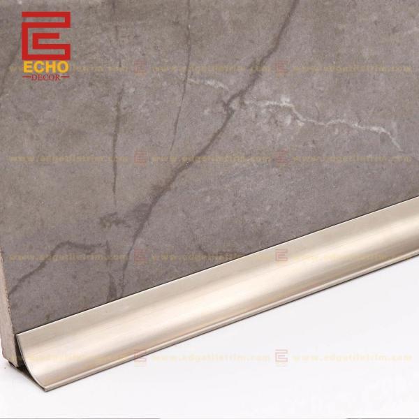 Buy cheap Stainless Steel Floor Half Bullnose Skirting Board Profiles 120mm from wholesalers