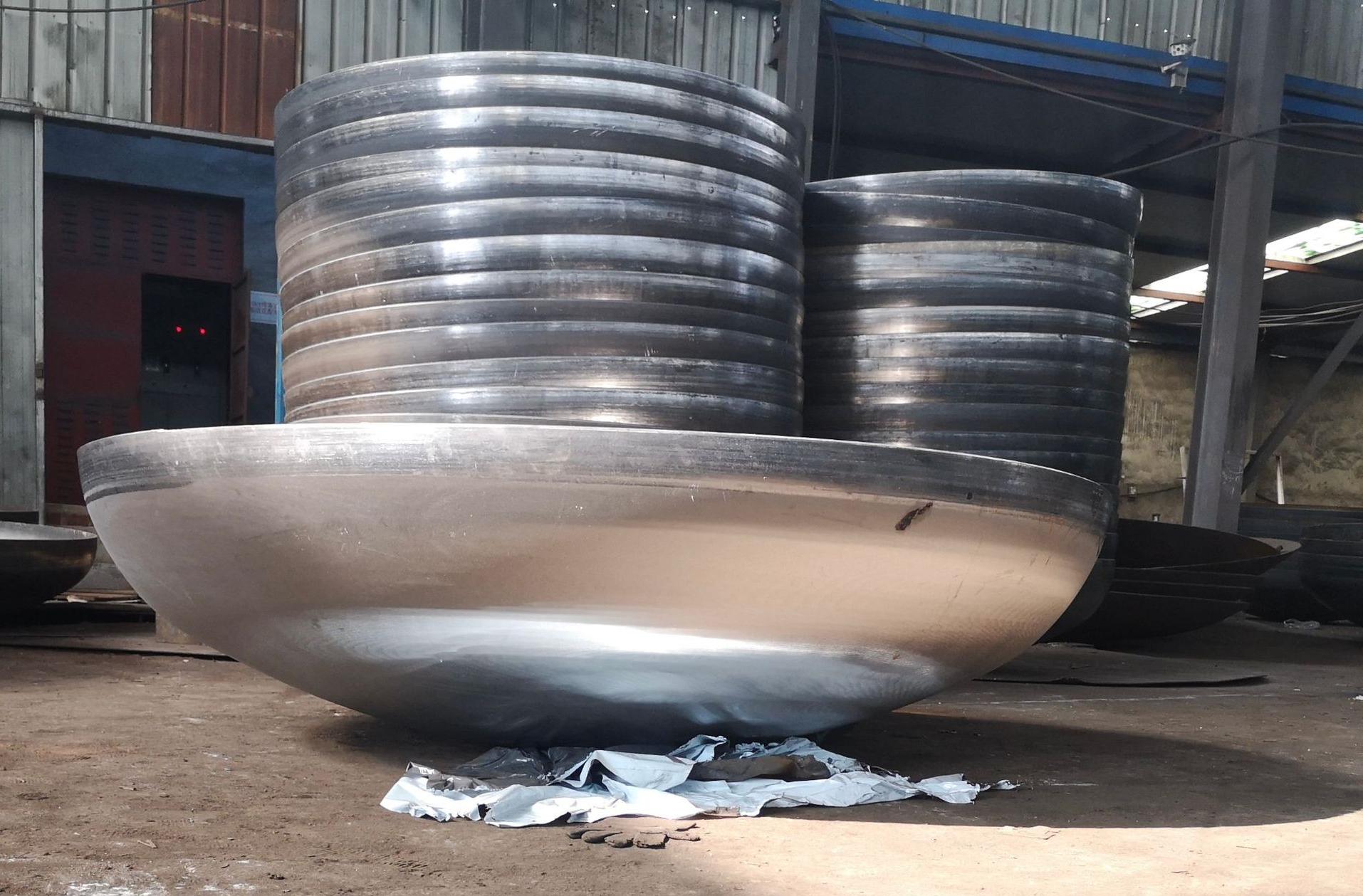 Customized Size Dish Heads 1000mm 6mm Mild Steel Hemisphere Head