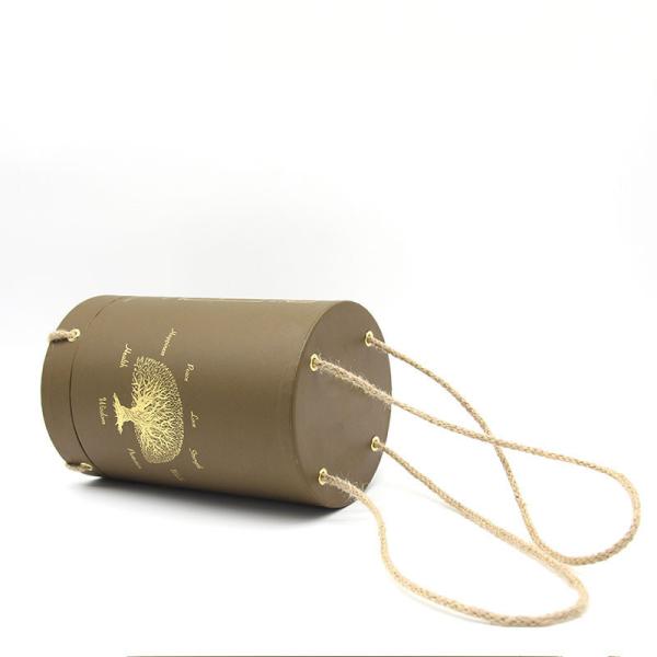 Buy cheap Degradable Large Cardboard Cylinder Containers With Cotton Rope Handle OEM ODM from wholesalers