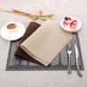 Buy cheap Heat Resistant Metric System Kitchen Room Space PVC Table Dinner Mat with Gold Design from wholesalers