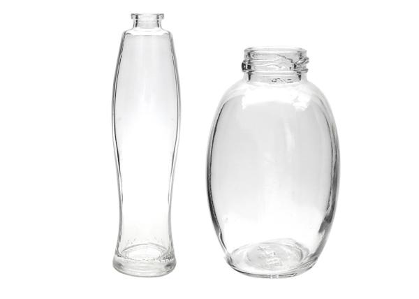 Buy cheap Bathroom Clear Empty Cosmetic Glass Bottles With Pump Dispenser Refillable from wholesalers