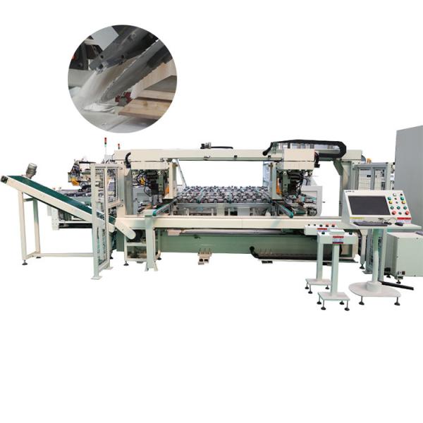 Buy cheap Automatic CNC Wooden Door Frame Machine Double End Saw Processing Center from wholesalers